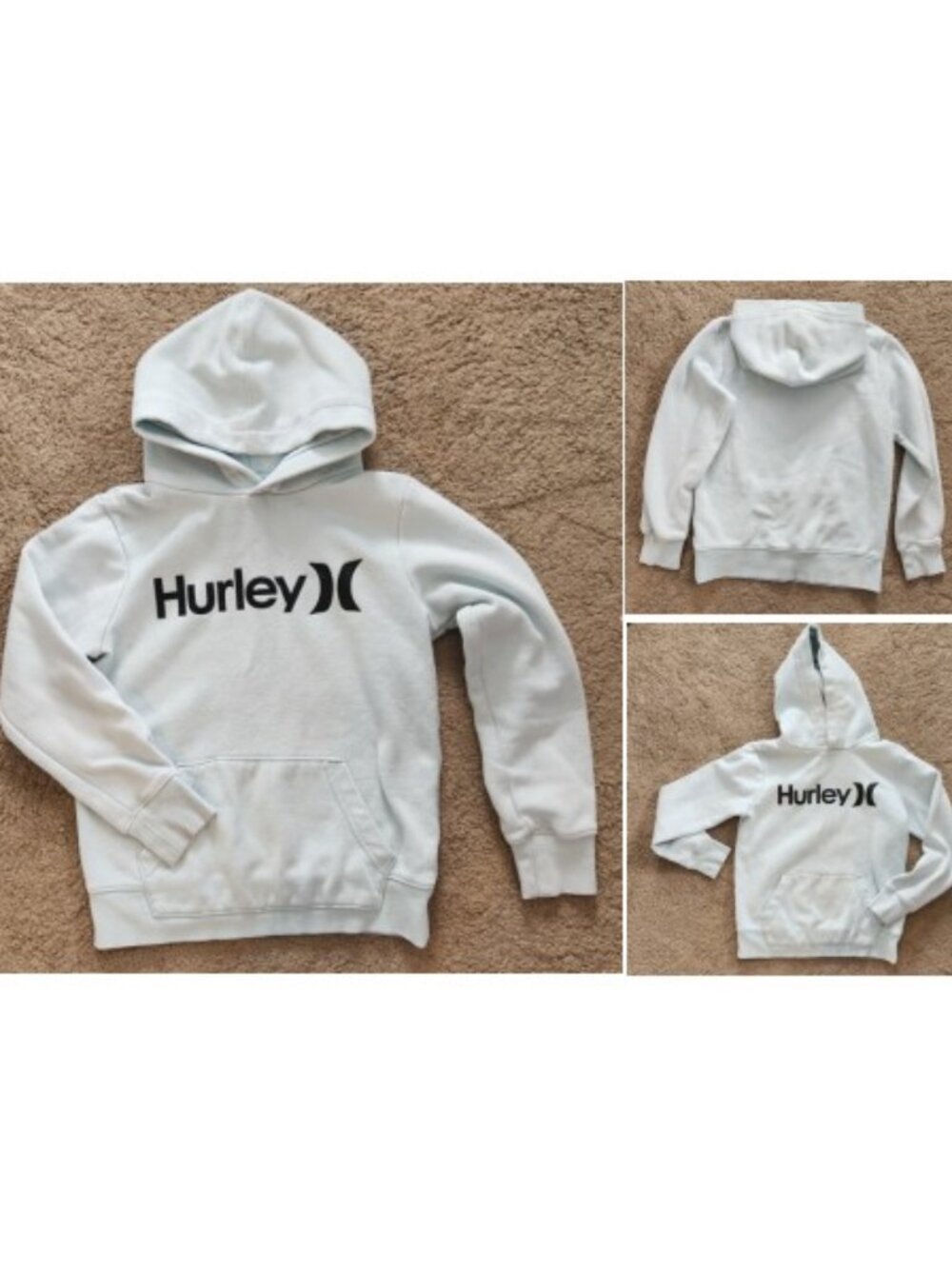 Hurley Girls' Soft Knit Pullover Hoodie & Sweatshirts - Large